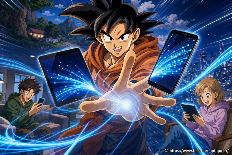 Personnage animé utilisant fibre optique