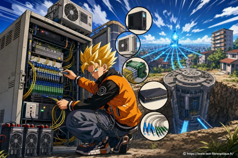 Technicien en fibre optique anime