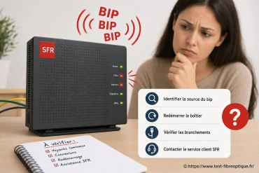 Boîtier fibre SFR qui bipe : que faire en cas d’alerte sonore ?