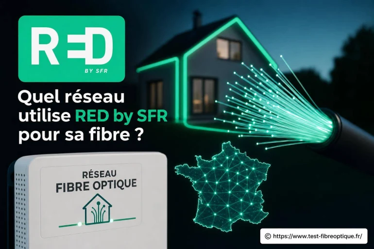 Quel réseau utilise RED by SFR pour sa fibre ?