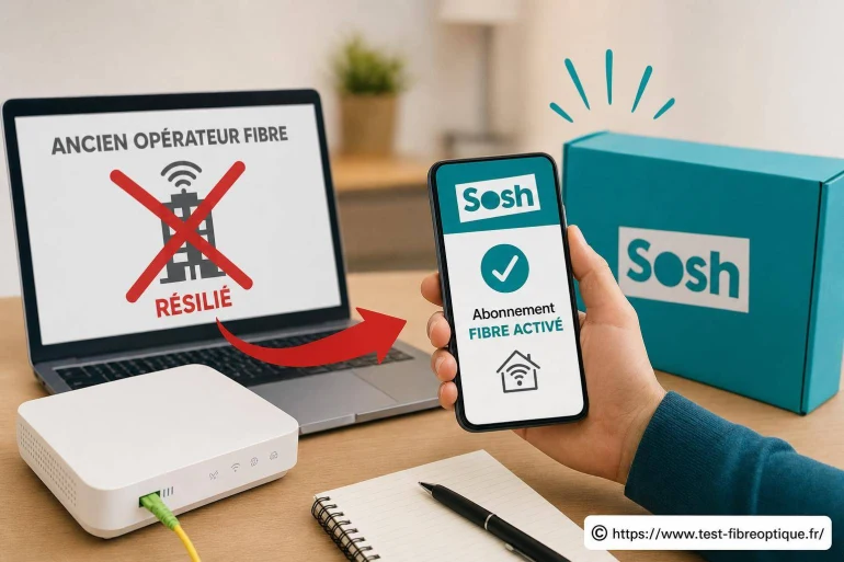 Sosh résilie-t-il l'ancien opérateur fibre lors d'un changement ?