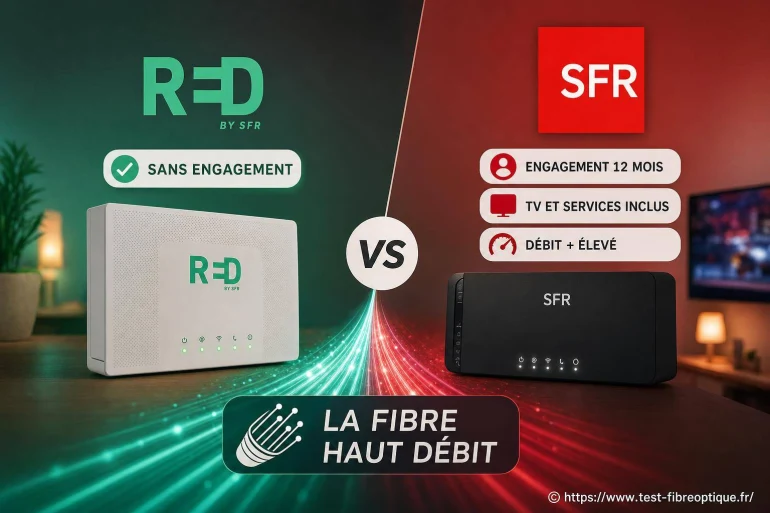 RED by SFR et SFR : quelles différences pour la fibre ?