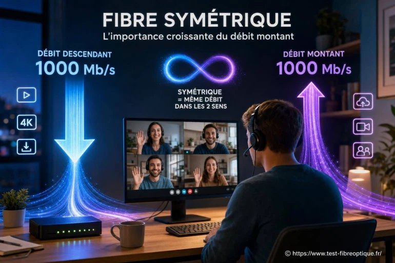 Fibre symétrique : pourquoi le débit montant devient essentiel