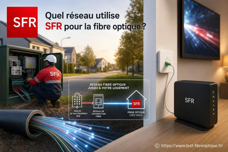 Quel réseau utilise SFR pour la fibre optique ?