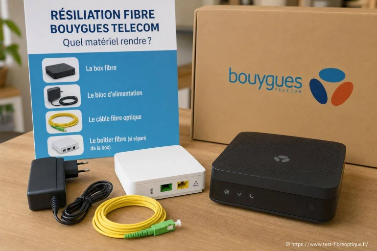 Quel matériel rendre à Bouygues lors de la résiliation fibre ?