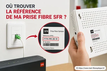 Où trouver la référence de ma prise fibre SFR ?