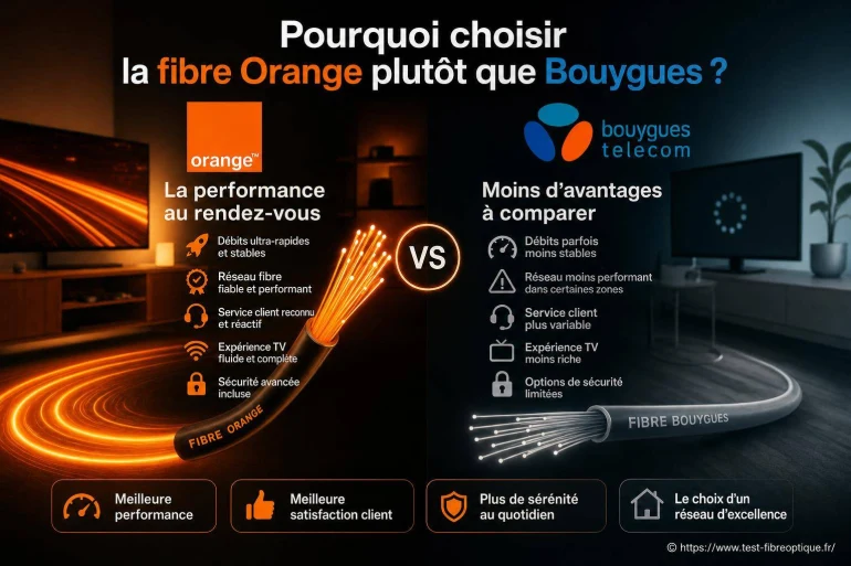Pourquoi choisir la fibre Orange plutôt que Bouygues ?