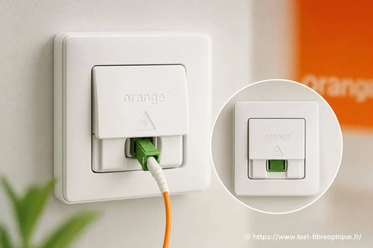 À quoi ressemble une prise fibre Orange ?