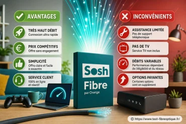 Fibre Sosh : avantages et inconvénients à connaître