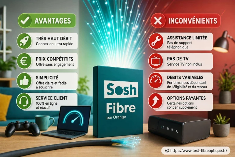 Fibre Sosh : avantages et inconvénients à connaître