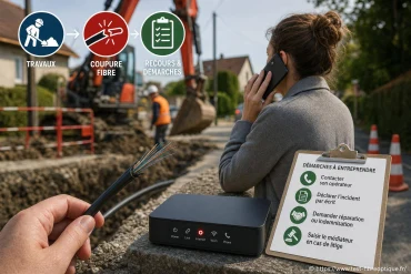 Coupure fibre après travaux : quels recours et démarches ?