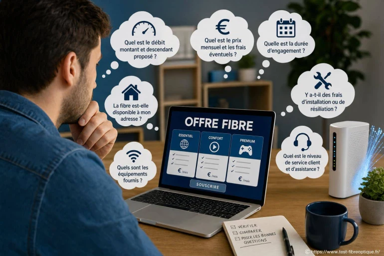 Questions à poser avant de souscrire une offre fibre ?