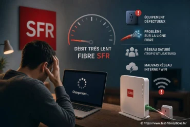 Pourquoi la fibre SFR est lente ? Causes et solutions