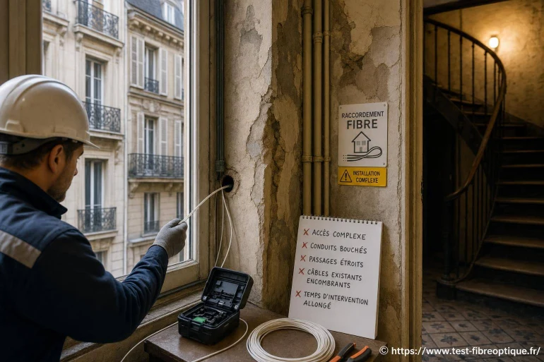 Problèmes lors du raccordement fibre en logement ancien : les solutions