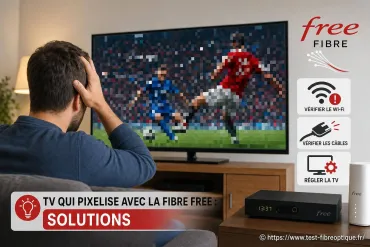 Tv qui pixelise avec la fibre Free : quelles solutions efficaces ?