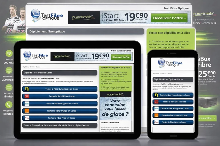 Test fibre optique devient optimisé mobile