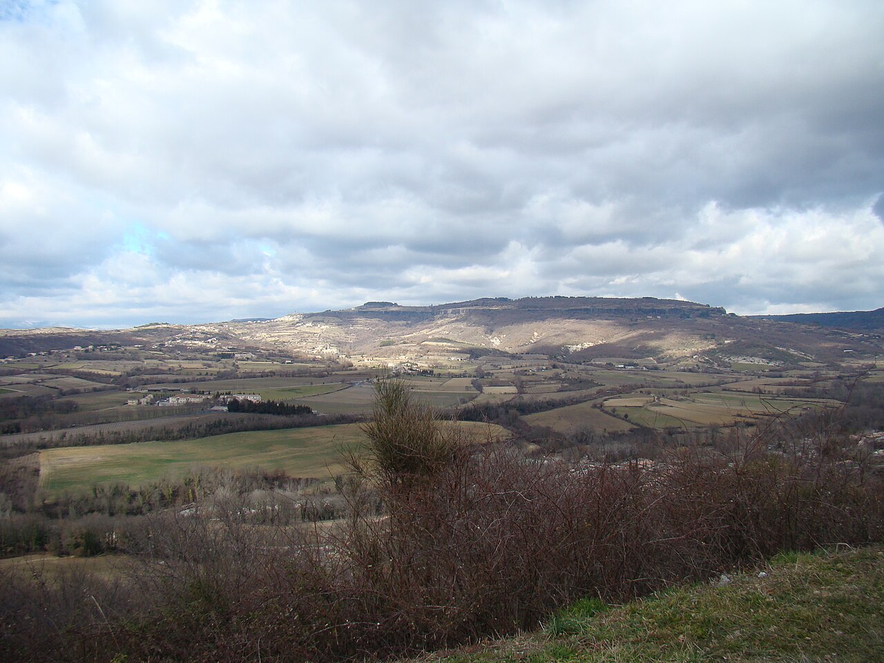 Vue de Aubignas