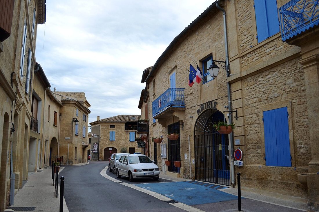 Vue de Castillon-du-Gard