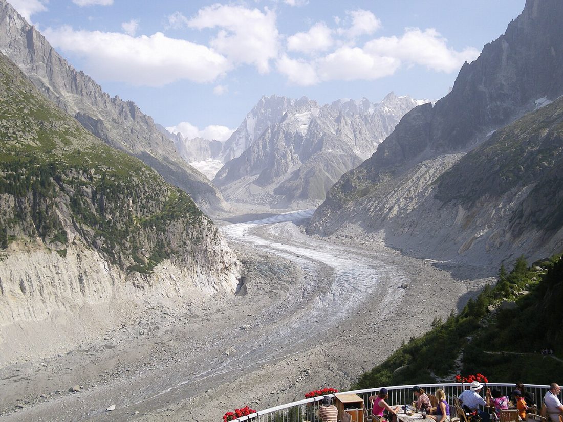 Vue de Chamonix-Mont-Blanc