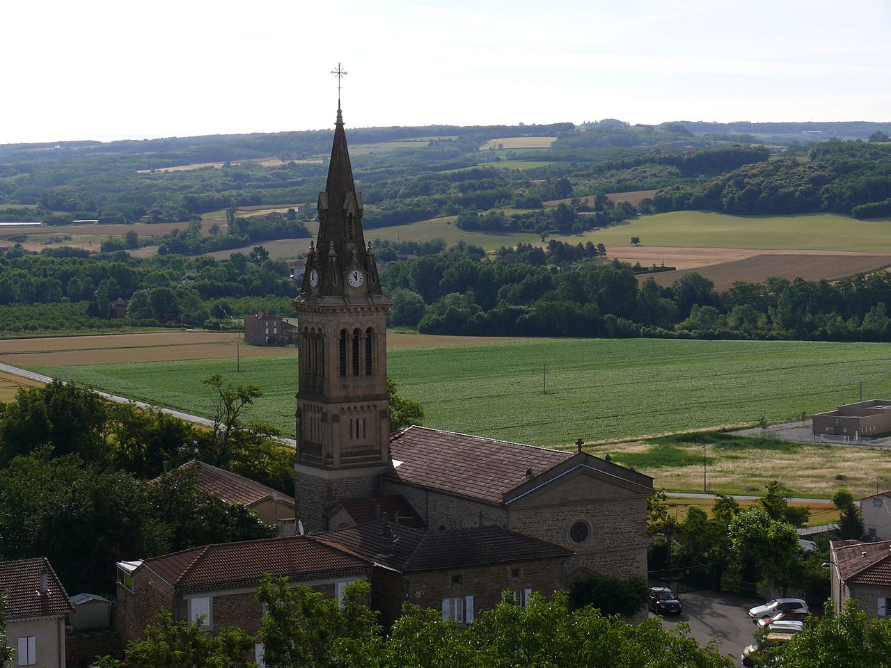Vue de Châteauneuf-de-Galaure