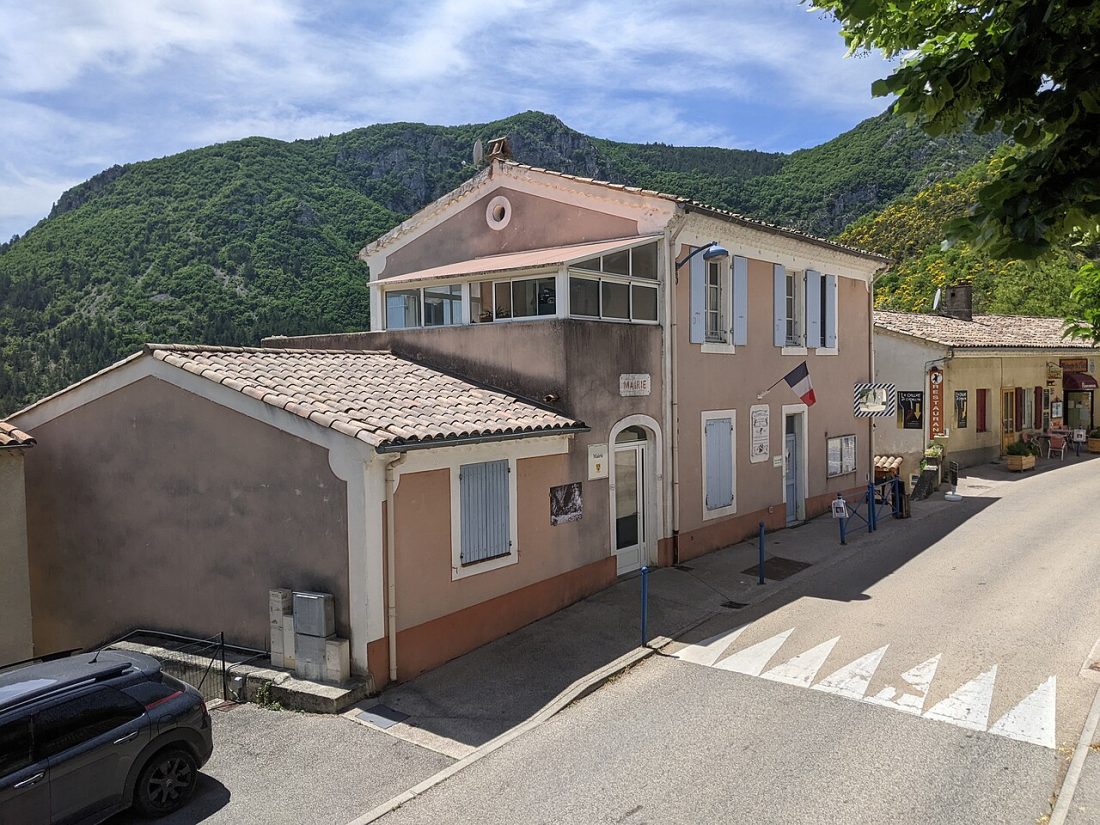 Vue de Cornillon-sur-l'Oule
