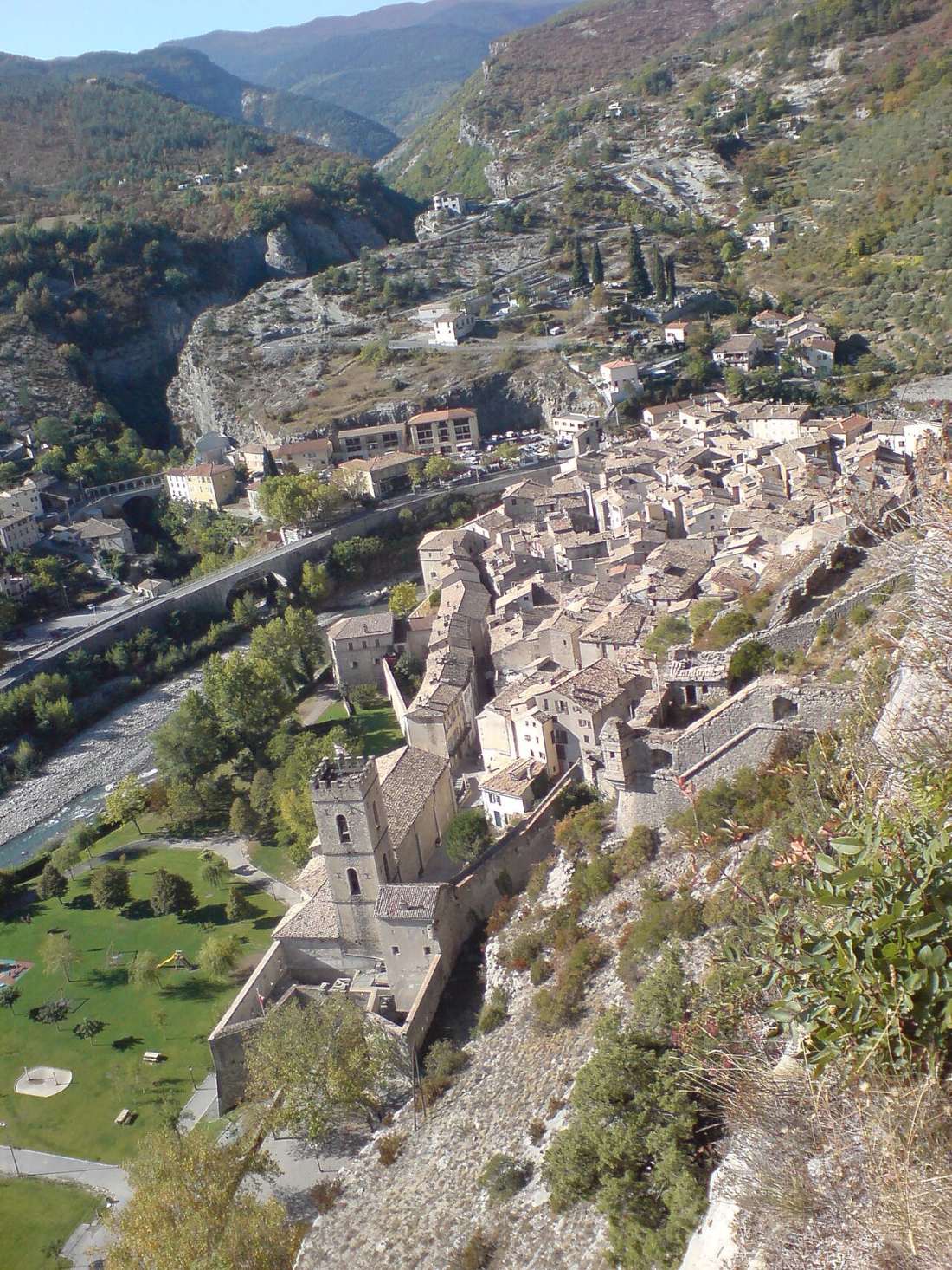 Vue de Entrevaux