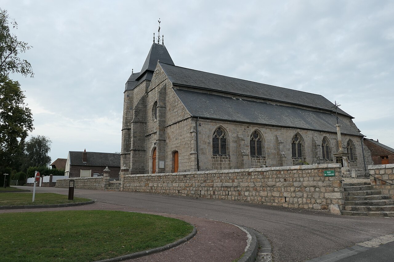 Vue de Saint-Riquier-ès-Plains