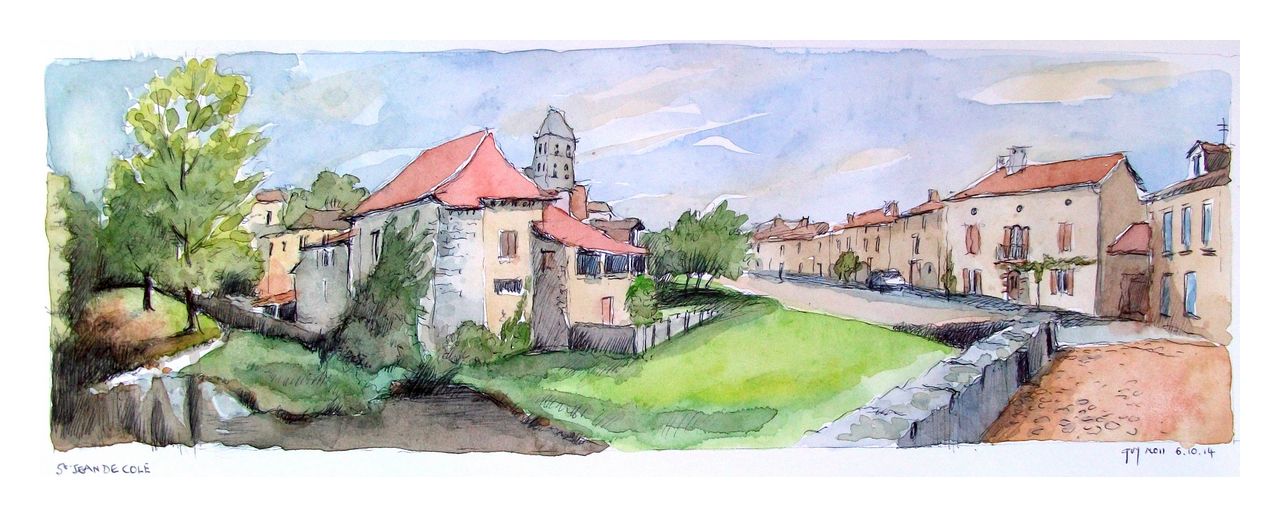 Vue de Saint-Romain-et-Saint-Clément