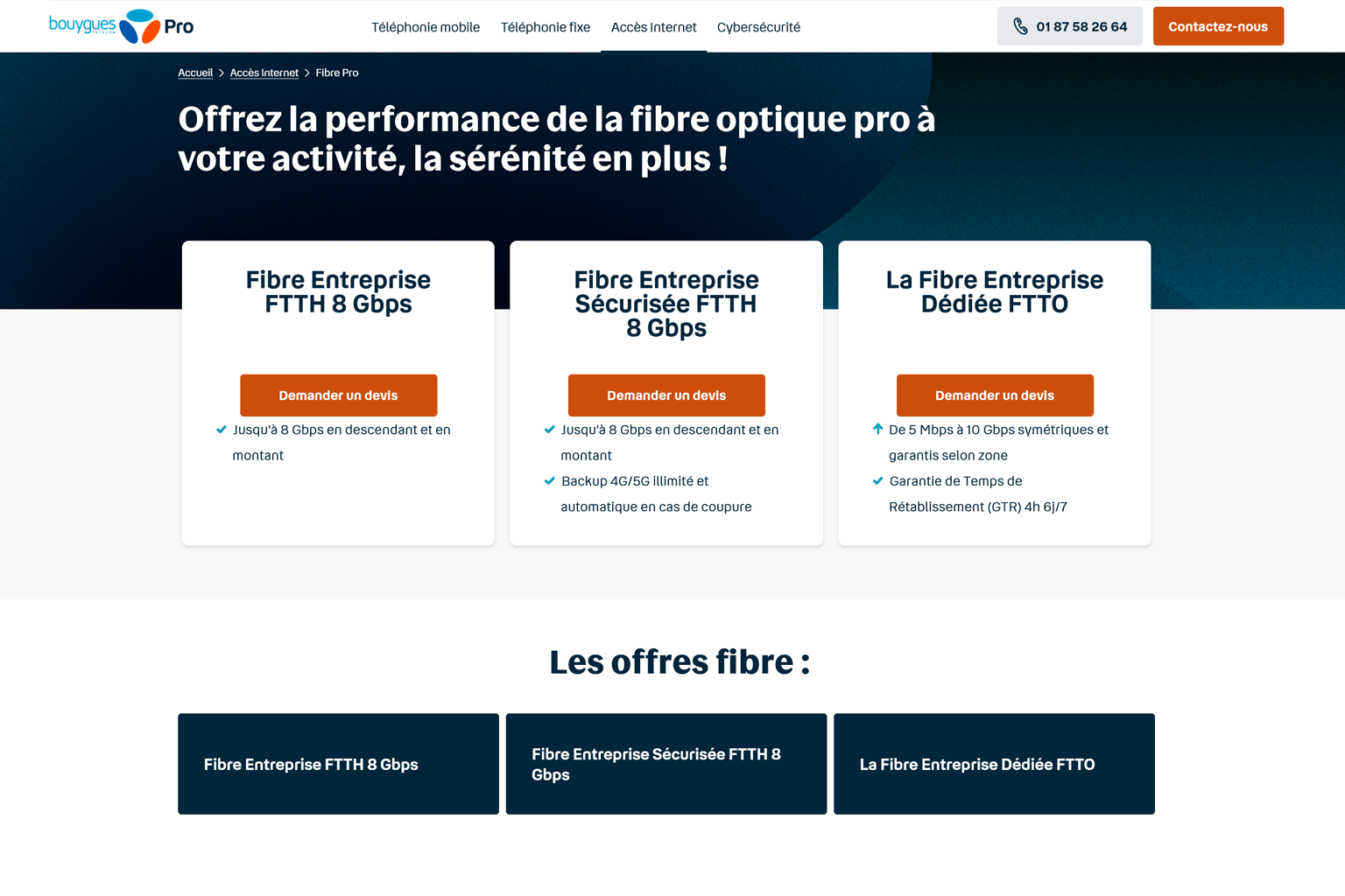 Fibre Pro de Bouygues Telecom