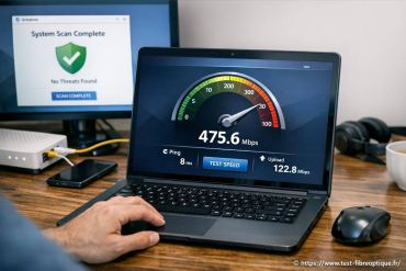 Test bande passante fibre optique