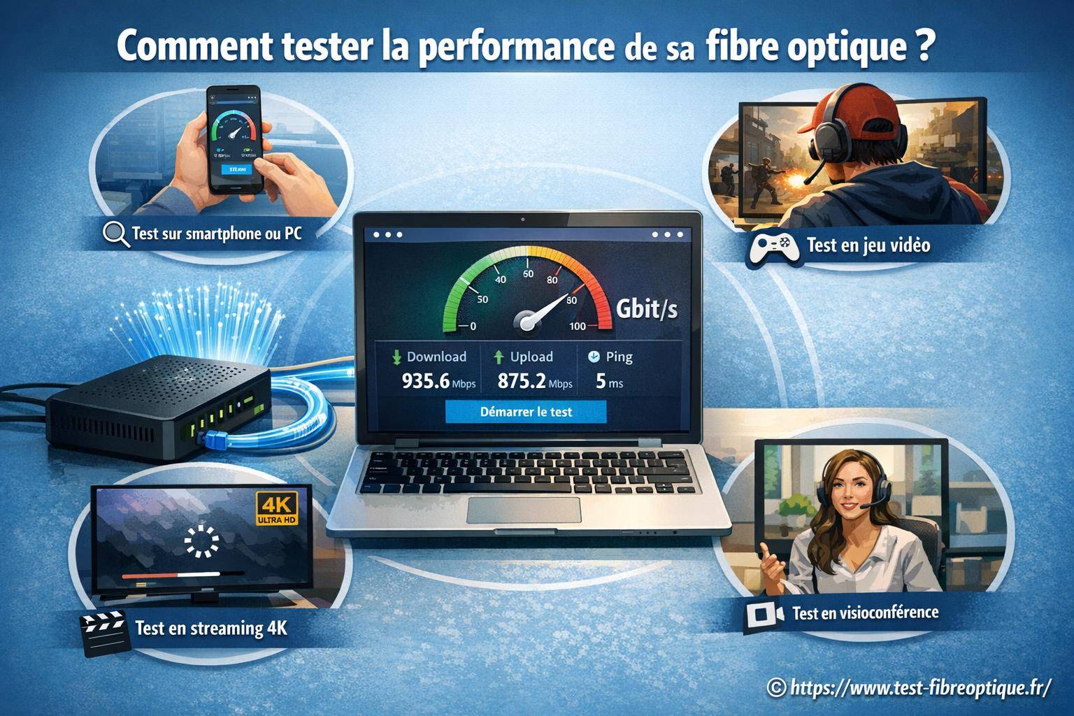 Comment tester la performance de sa fibre optique efficacement ?