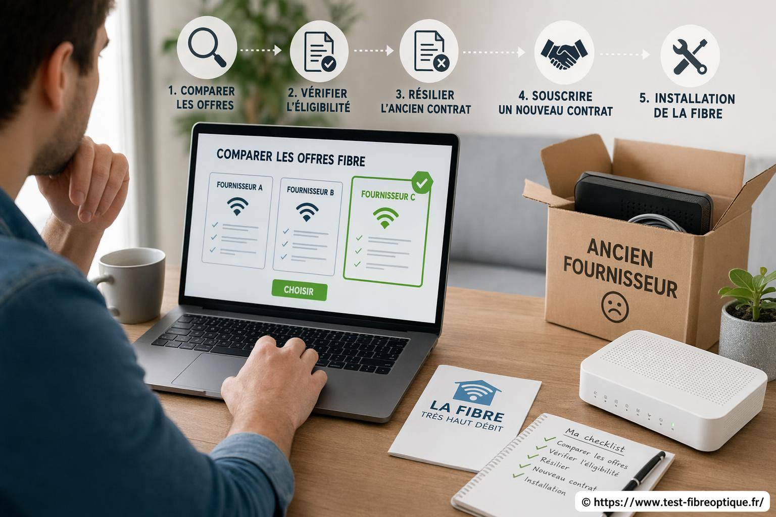 Changer de fournisseur fibre : quelles démarches et conseils suivre ?