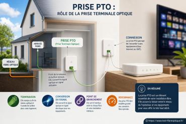 Prise PTO : quel est le rôle de la prise terminale optique dans votre installation fibre ?