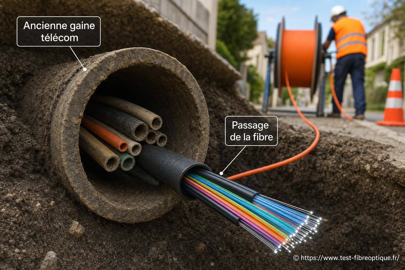 Passage de la fibre dans une ancienne gaine télécom : comment réussir votre installation ?