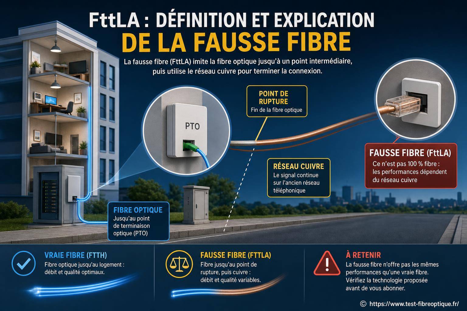 FttLA : définition et explication de la fausse fibre optique