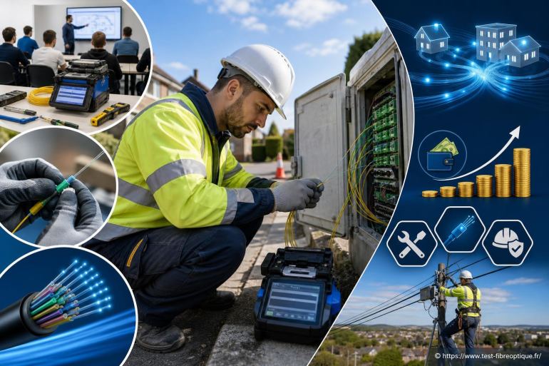 Devenir installateur fibre optique : formation, salaire et fiche métier
